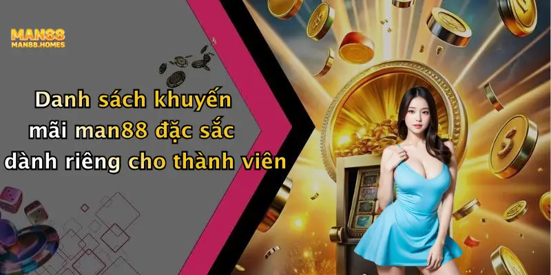Danh sách khuyến mãi man88 đặc sắc dành riêng cho thành viên