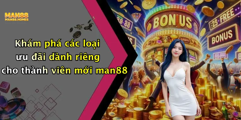 Khám phá các loại ưu đãi dành riêng cho thành viên mới man88